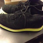 Cole haan Chukka Lunar grands Size 8 Black Suede  Volt Used