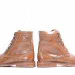 Cole Haan Harrison C10965 8.5 m Whiskey brown wingtip brogue boot shoe