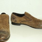 HUGO BOSS BOSS ORANGE BROWN SUEDE LOAFERS Sz 41 / US 8