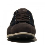$225 Hugo Boss ORANGE Label Lace-up Sneakers Navy Grey Mens 6 39 Trainers 5.5