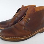 CLARKS ORIGINALS DESERT BOOT OILED BROWN LEATHER BOOTS MENS 10-M CREPE SOLES