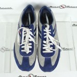 Mens Diesel Stylish Gray/Blue Leather Fashion Sneakers Shoes Sz. 13