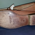 Cole Haan Mens Tan & White Italian Leather Loafers, Size 8.5, EUC