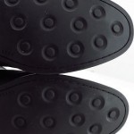 Cole Haan Nike Air Black Leather Slip On Ankle Boots Men Size 10 M