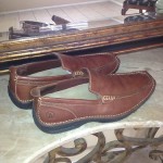 SHARP MENS COLE HAAN BROWN CASUAL LEATHER LOAFER/ DRIVING MOCCASIN SIZE 9M