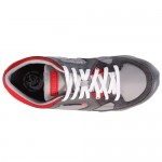 Diesel Mens Dynamykal Gray Casual Leather Lace Up Sneakers Shoes