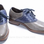 Cole Haan Colton C10293 Air Saddle gray blue 8.5 leather croc oxford shoe NEW