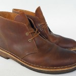 CLARKS ORIGINALS DESERT BOOT OILED BROWN LEATHER BOOTS MENS 10-M CREPE SOLES