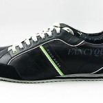 HUGO BOSS GREEN LABEL BLACK CASUAL SNEAKERS SHOES 100% LEATHER NEW SZ 9