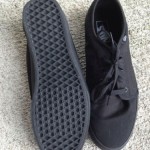 All black Vulcanized Vans. Only Worn Once !!! Size 10 !!!!!!!!