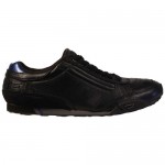 Diesel Mens Take Black Blue Casual Leather Lace Up Sneakers Shoes