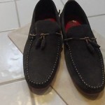 Diesel Men’s Fashion Loafers Grahl Anthracite Leather Boat Shoes sz 12 nwt $160.