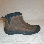 CLARKS MUCKERS MEN NICE RUSTIC BROWN LEATHER ZIP-UP WATERPROOF CHUKKA BOOTS 10M