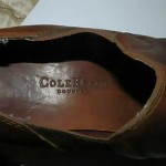 COLE HAAN COUNTRY Mens Distressed Brown Leather Look Moc Slip On Shoes Sz 10.5