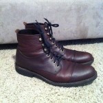 Mens Cole Haan Dark Brown Leather Cap Toe Chukka Ankle Boots US size 11 D