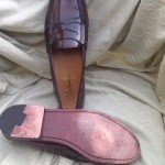 Mens Cole Haan Brown Leather Penny Loafers Size 12 M Guc