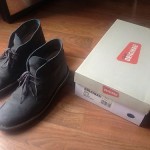 Clarks Desert Boots Grey Suede Sz 8.5 Pre Owned