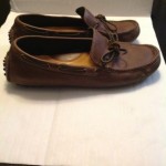 Cole Haan mens Driving Moccasin in brown leather size 9.5 with Nike Air