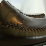 $168 PINCH PENNY COLE HAAN BLACK LEATHER LOAFERS SZ 9D INDIA