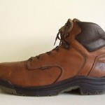 Mens Timberland PRO POWER FIT Brown Leather Steel Toe Work Ankle Boots size 14 M