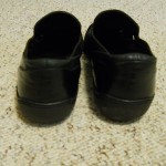Cole Haan Bragano men size 8 M black leather woven leather slip on loafers Italy