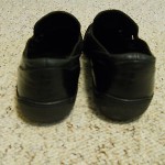 Cole Haan Bragano men size 8 M black leather woven leather slip on loafers Italy