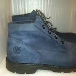 Timberland size 13 Blue Leather Ankle Boots Great Condition Hardly Worn Tread