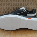 NEW HUGO BOSS BLACK MENS ‘WALMIN I’ SNEAKERS IN GRAY SIZE US10, UK9, EU43
