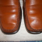 NICE PREOWNED Cole Haan Men’s BUTTERSCOTCH Brown Leather Loafers Shoe Size 8.5D