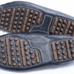 Cole Haan C10250 9 blue navy leather Driving Moc Loafer Slip On Grain Brown shoe