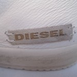 DIESEL MIDDAY WHITE LEATHER SHOES SNEAKERS 10.5 NIB