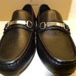 NEW COLE HAAN SOMERSET BIT II BLACK TUMBLED LEATHER DRIVING MOCS W. BRASS BIT