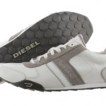 Diesel Loop 00YG64-PR131-H3049 Silver Flint Gray Leather Casual Shoes Men