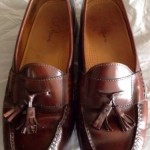 Cole Haan Mens Brown LEATHER Tassel Loafers Size 11D