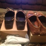 Cole Haan Mens Air Grant Brown And Black 2 Pair New
