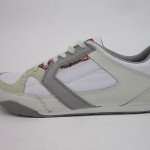 MEN DIESEL SNEAKERS LONG TERM DYNAMYKAL WHITE CANVAS US 12  NIB