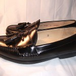 Men’s Cole Haan Black Leather Tassel Loafers Size 8 D Casual Shoes