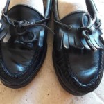COLE HAAN Black Leather Men Slip On Loafers, Sz. 10 M.