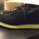 Cole haan Chukka Lunar grands Size 8 Black Suede  Volt Used