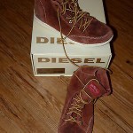 Diesel WHOOP Tortoise Shell Distressed Suede Ankle Boot US 9- EU42