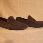 HUGO BOSS MEN’S SLIP ON DRIVING MOCASSIN SUEDE SHOE SIZE 9