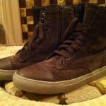 DIESEL Full Leather Lace & Zip Hightop Boots Sneakers Shoes 12 (45 Neiman Marcus