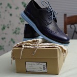 Brand New New Cole Haan LUNARGRAND WINGTIP Black IRIS Leather Shoes SZ 11 Rare