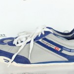 Mens Diesel Stylish Gray/Blue Leather Fashion Sneakers Shoes Sz. 13