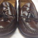 Cole Haan Sz 10.5 mens burgandy leather Pinch Air tassel moc EUC!!