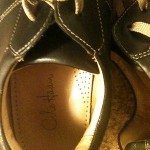 Mens Cole Haan Air Shoes 10 1/2 EUC Black Bowler style with tan stitching