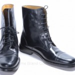 Cole Haan DERBY L10 R9.5 C07659 cap toe moto black leather boot shoe mismate new