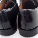 COLE HAAN NIKE AIR BLACK LEATHER CAP TOE DRESS SHOES BLACK