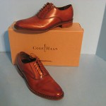 New-In-Box Mens Cole Haan Air Madison Plain Toe British Brown Leather Oxfords
