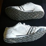 Diesel Men’s Size 10 White Leather walking athletic sneakers pre – owned clean